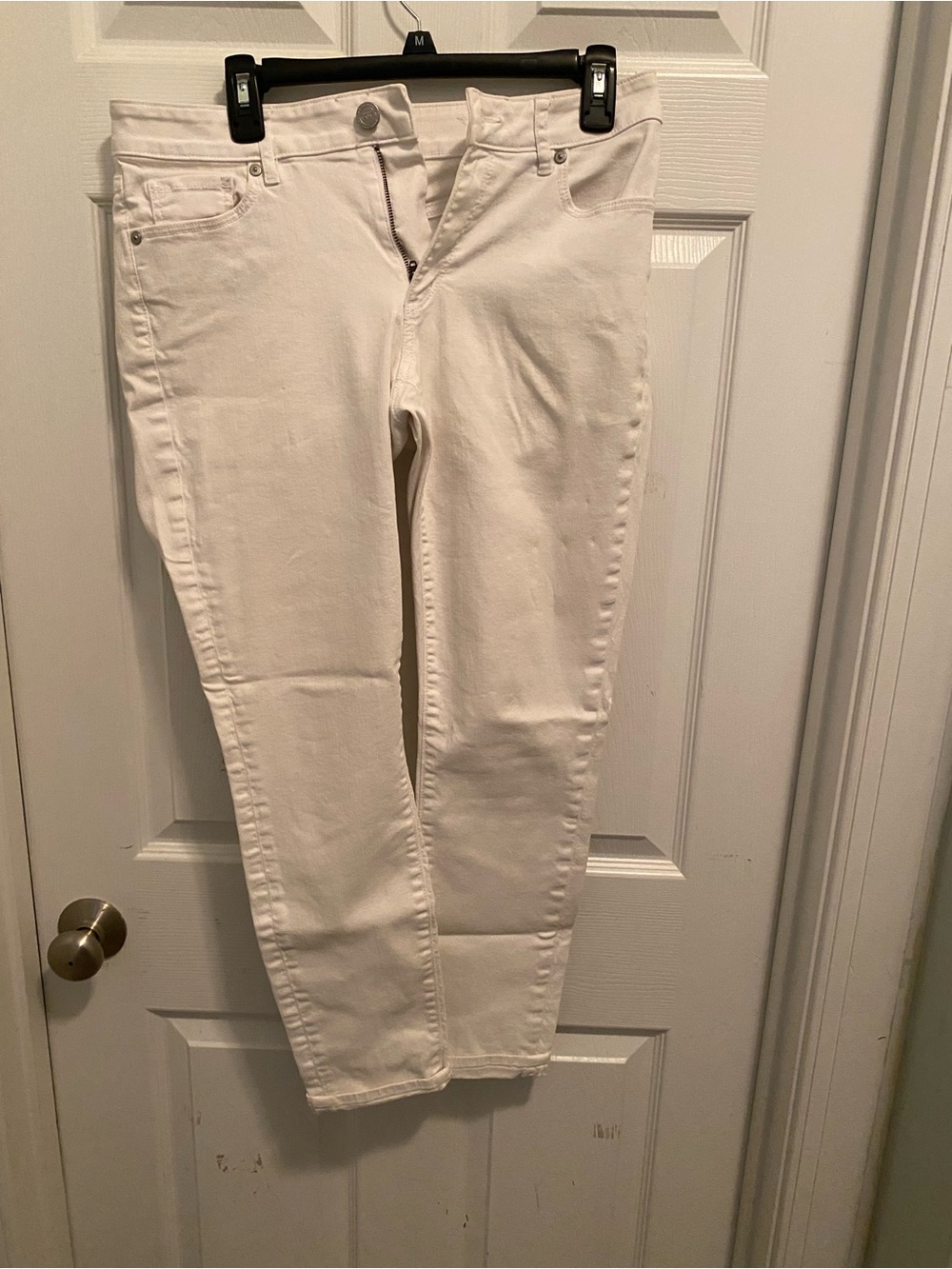 LOFT White Curvy Skinny Jeans - Clean White Stretch